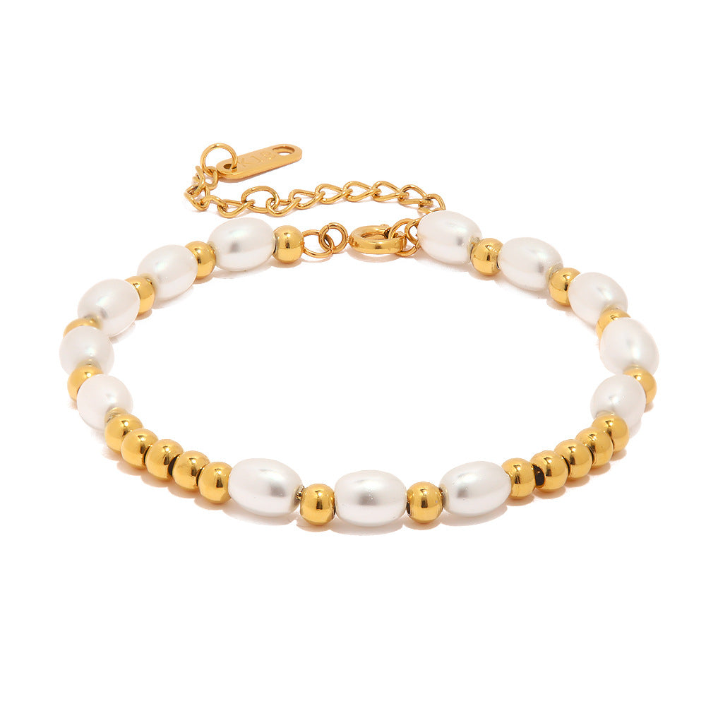 Bracelet 18K Gold Versatile and Exquisite Pearl