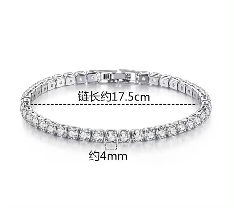 Bracelets For Women 925 Sterling Silver Plated 18K Gold Moissanite Geometric Design Jewelry