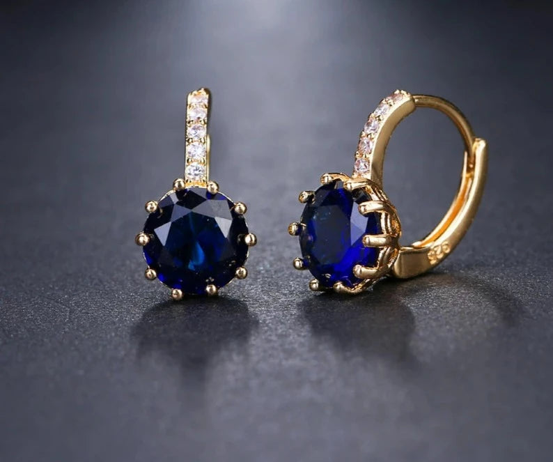 Earrings For Women Fashion Studs 9 Colors AAA CZ Element  Wedding Party Gift Jewelry