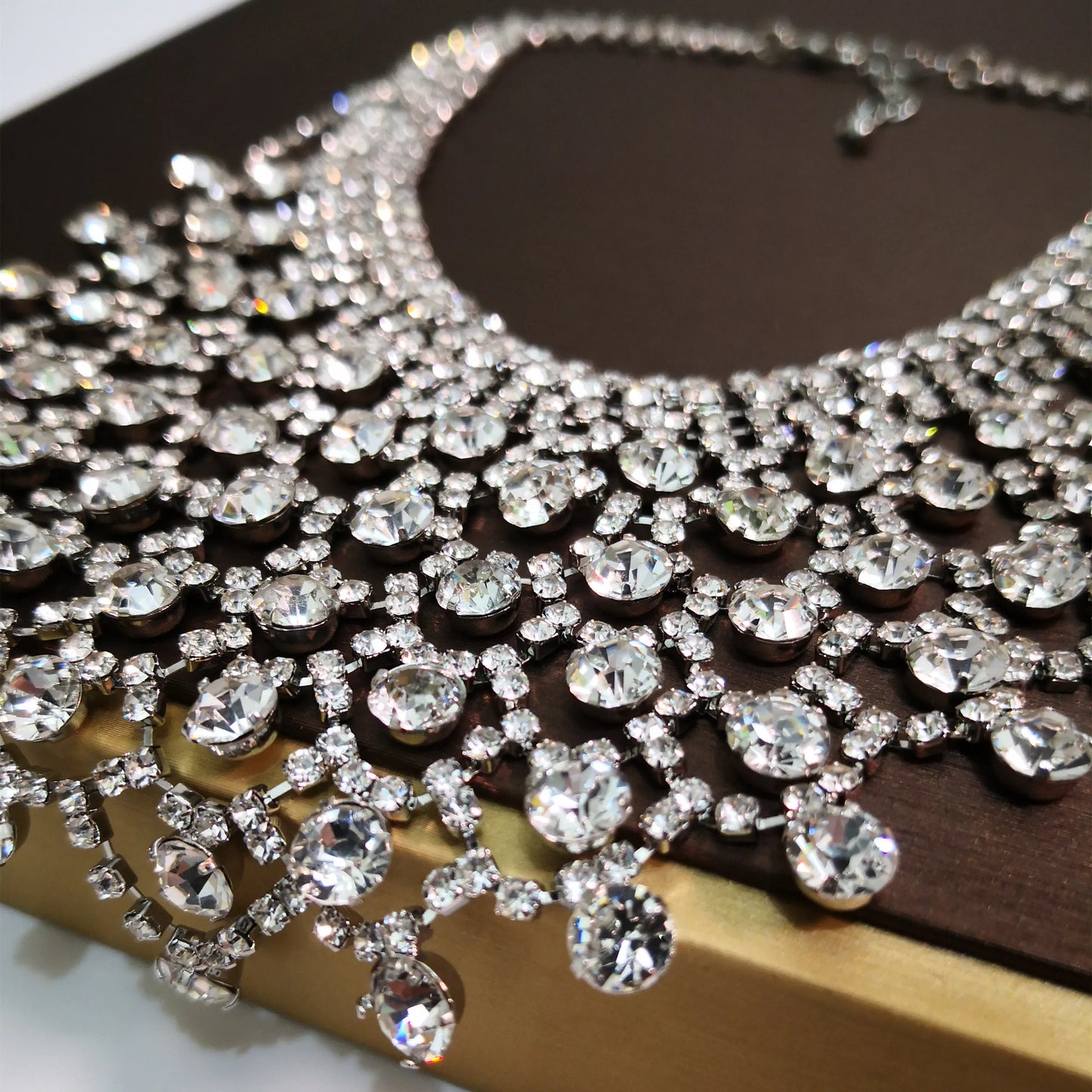 Necklace for Women Sparkling Rhinestone  Engagement Party Wedding Fashion Jewelry