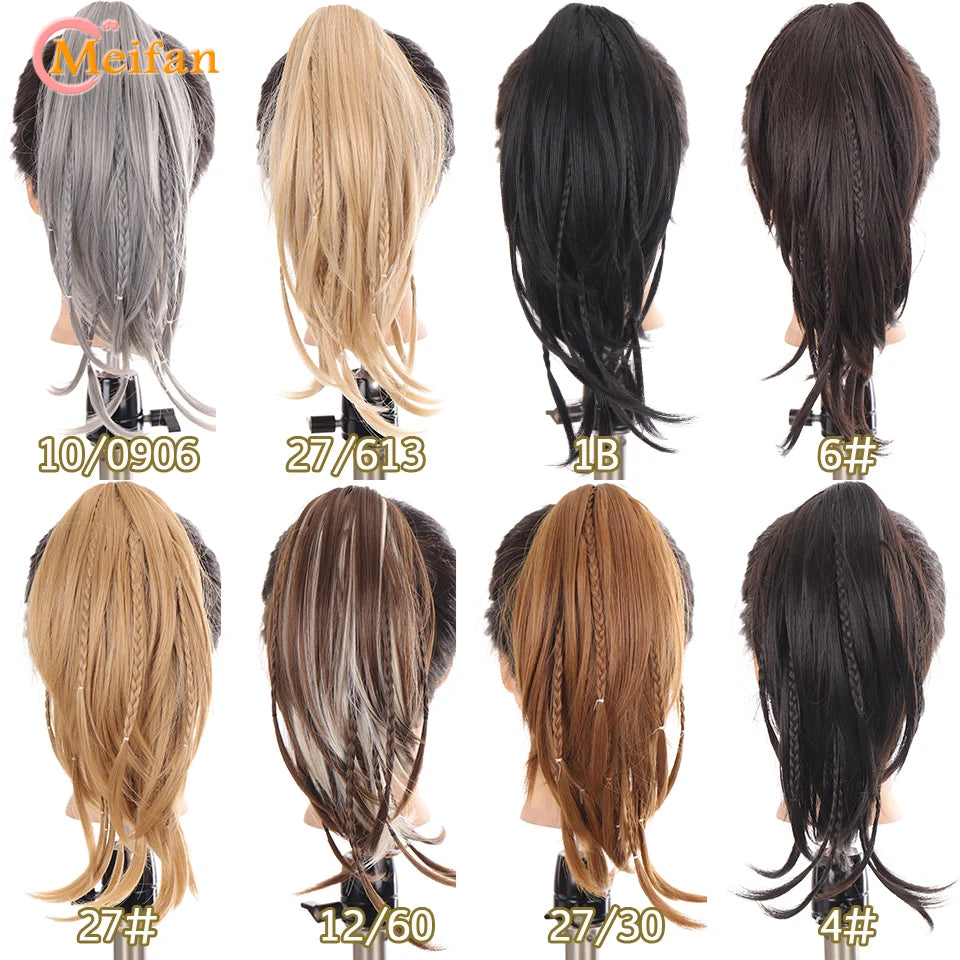 Hair Extension For Women Braids Hair Tail Claw Ponytail Braiding Hairpiece Accessories