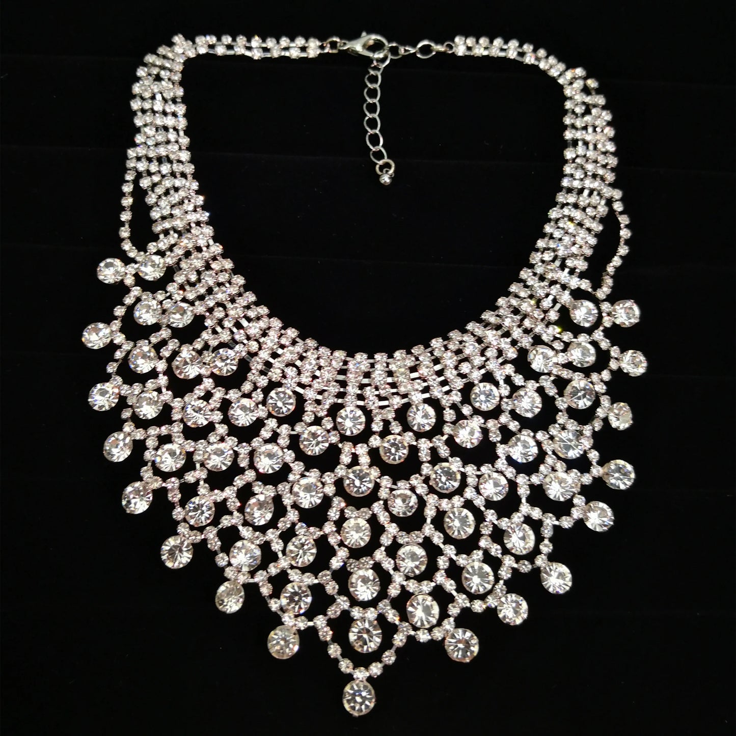 Necklace for Women Sparkling Rhinestone  Engagement Party Wedding Fashion Jewelry