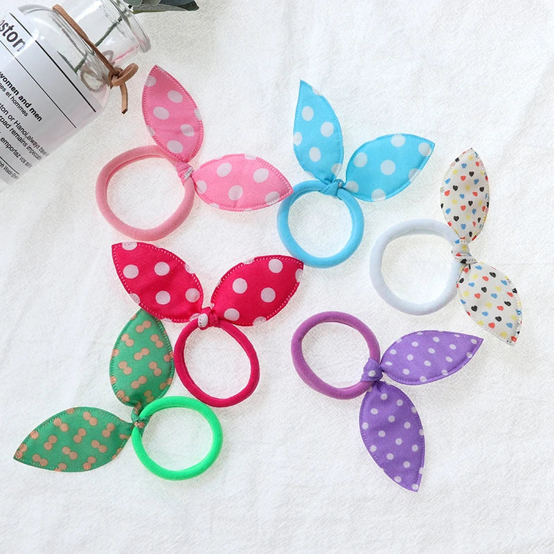 Hair Bands Girls 10Pcs Multi Color Rabbit Ear Hair Accessories Ornaments