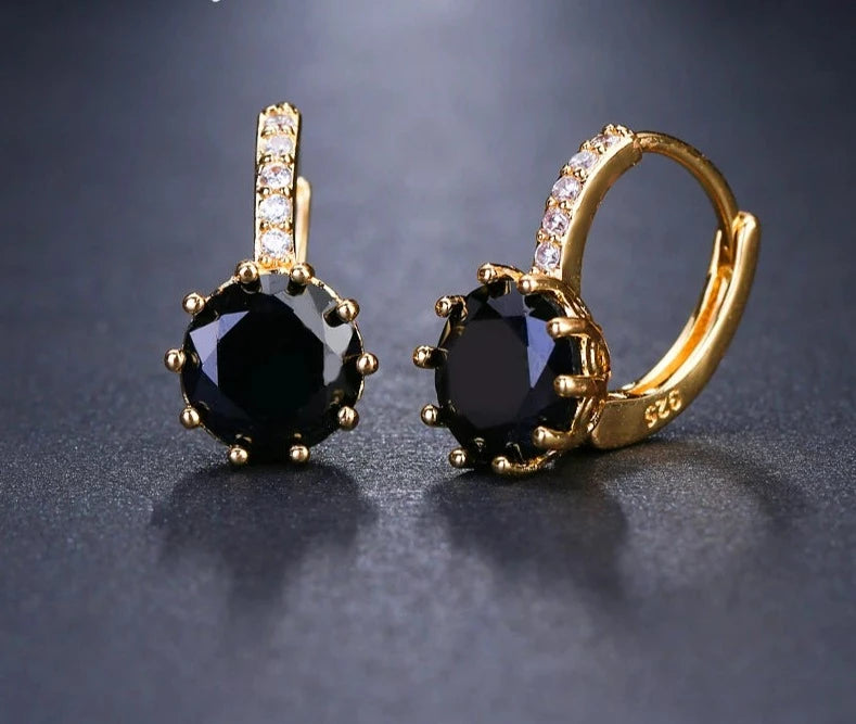 Earrings For Women Fashion Studs 9 Colors AAA CZ Element  Wedding Party Gift Jewelry