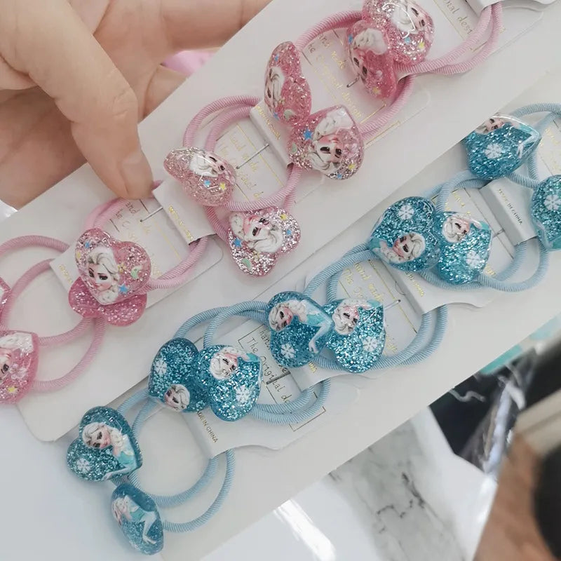 Hair Bands Girls Anime Figures Frozen Elsa Princess Fashion Party Hair Ring Gifts