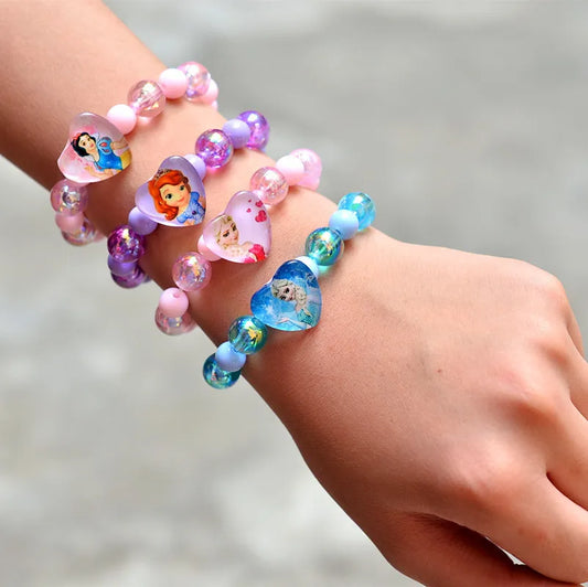 Bracelets For Girls  Frozen 2 Elsa Anna Princess Cartoon Figure Toys Bracelet Trendy Fashion Jewelry