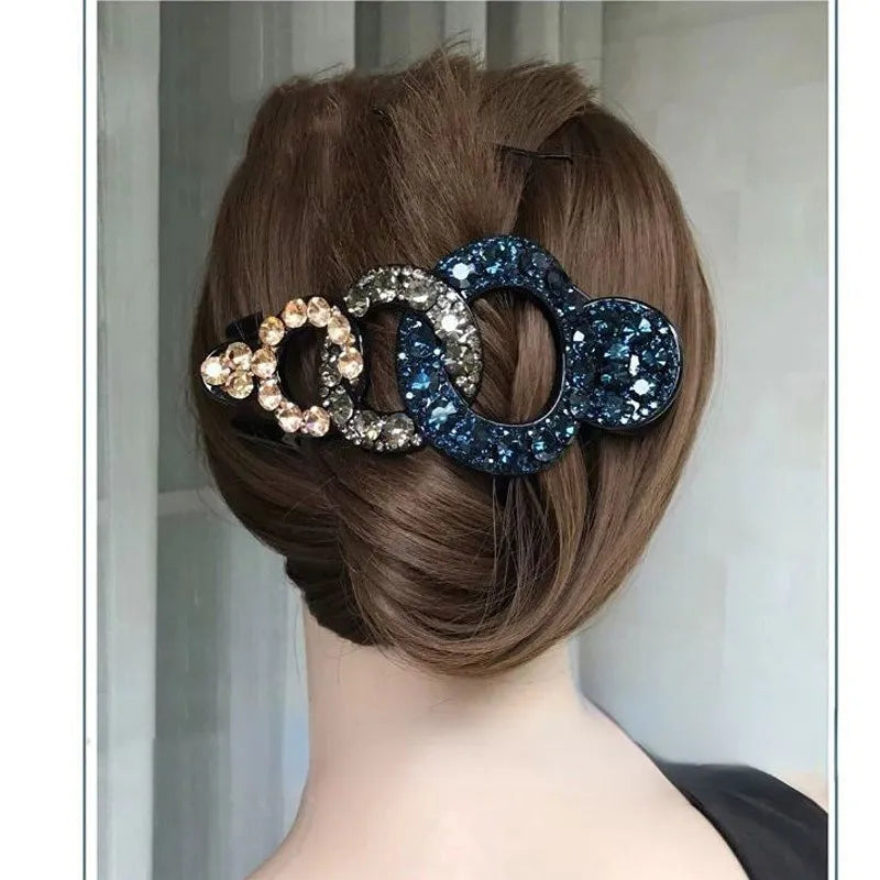 Hairpin for Mom Large Crystal Rhinestone Duck Mouth Clip Headwear Accessories Mother's Day Gifts