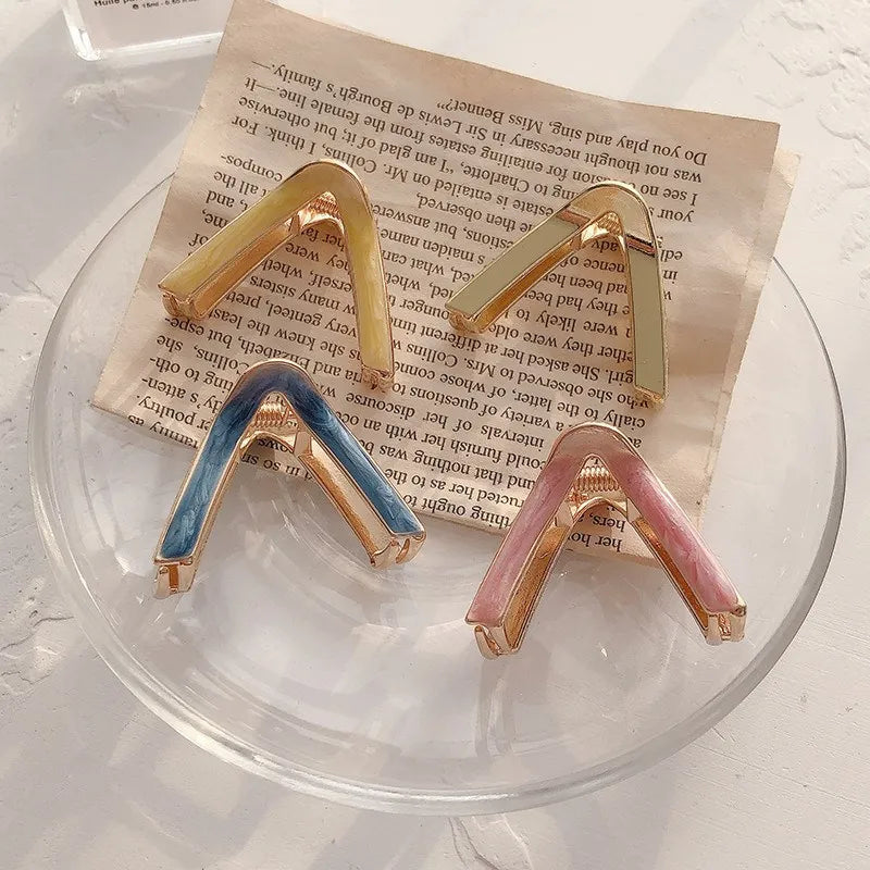 Hair Clips for Women Girls Fashion Acetate Triangle Hair Claw Chic Barrettes Hair Accessories