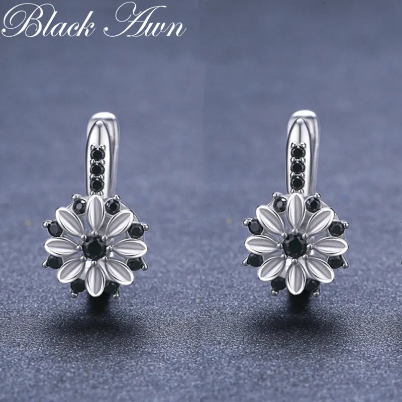 Earring Hoop style New for Women Classic S925 Silver Color Trendy Fashion Jewelry