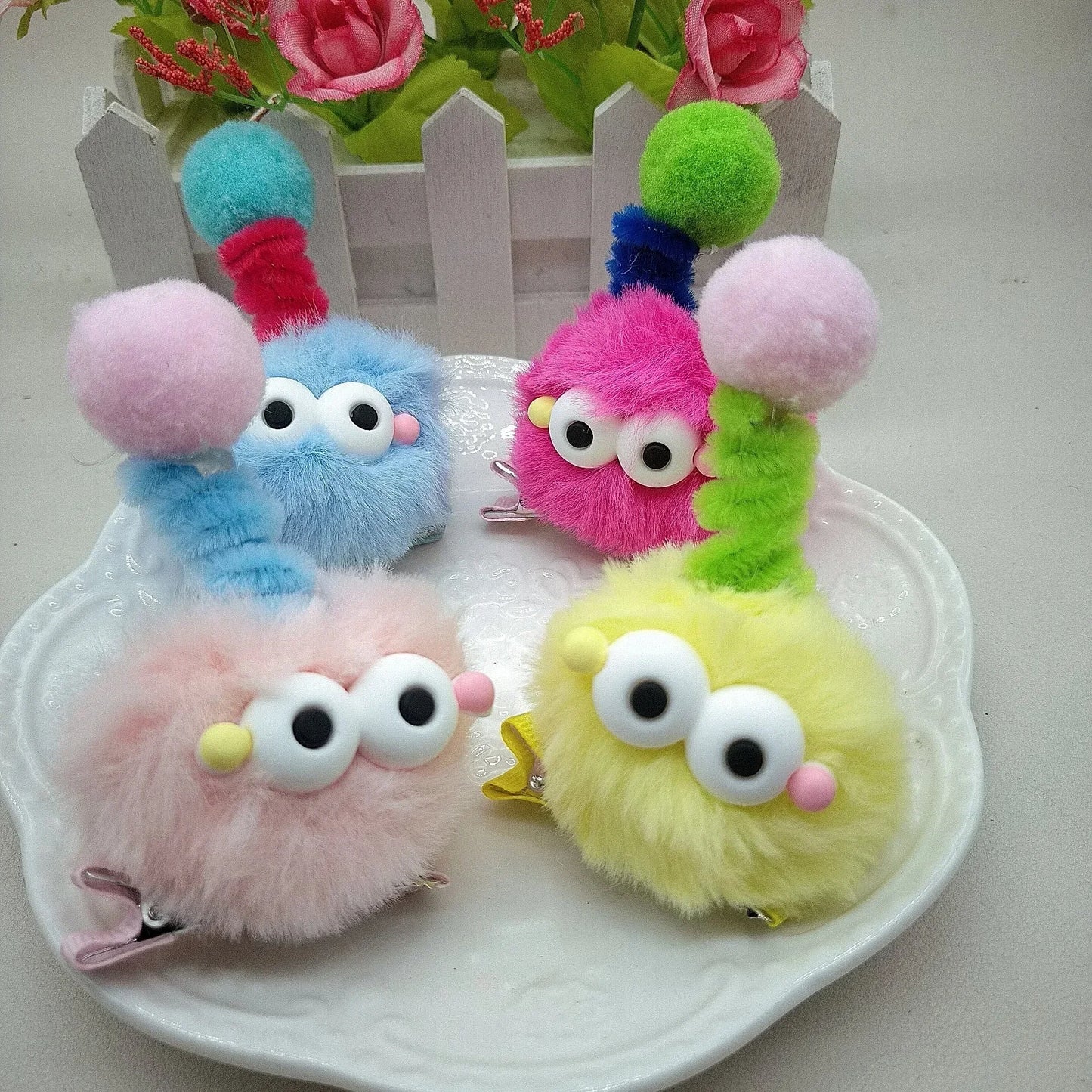 Hair Pins Plush Cartoon Funny Animal Duckbill Clip  3D Little Yellow Duck 10/20/50/100Pcs/Lot