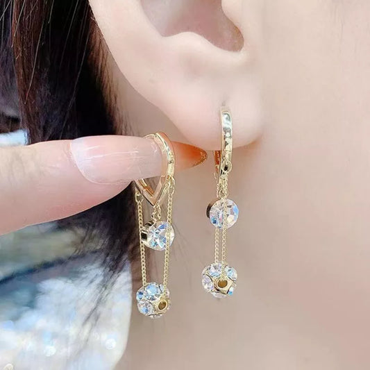 Earrings For Women Fashion Tassel Luxury Elegant Designer Dangle Earrings New Trend Party Gifts Jewelry Accessories