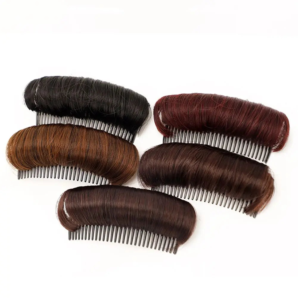 Hair Fluffy Hair Pad Hairpin Synthetic False Hair Clip Black Brown DIY Styling Insert Hair Pad