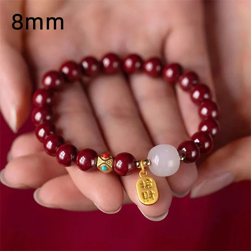 Bracelet Bangle  For Women Men Lucky Wealth Red String Bead Handmade Adjustable Attract Wealth Bracelet