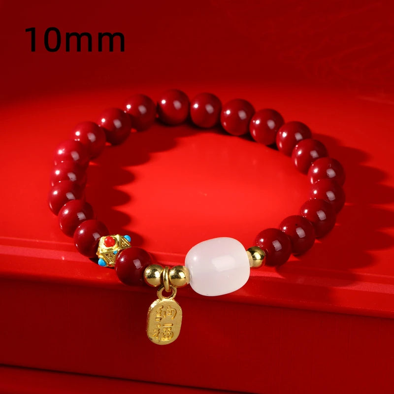 Bracelet Bangle  For Women Men Lucky Wealth Red String Bead Handmade Adjustable Attract Wealth Bracelet