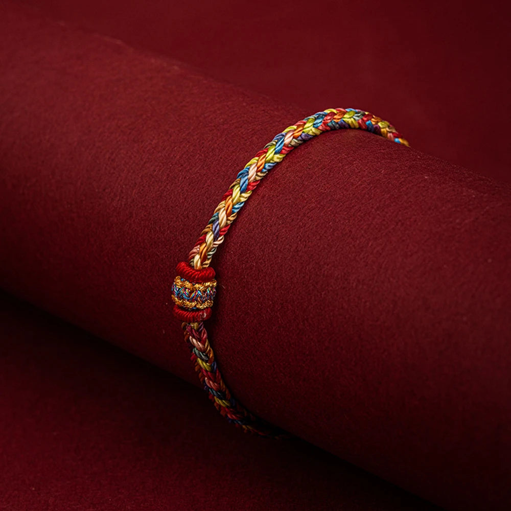 Bracelet for Women Men Handmade Red Rope Braided Traditional Luck Knots Red String Bless Friendship Jewelry Gifts