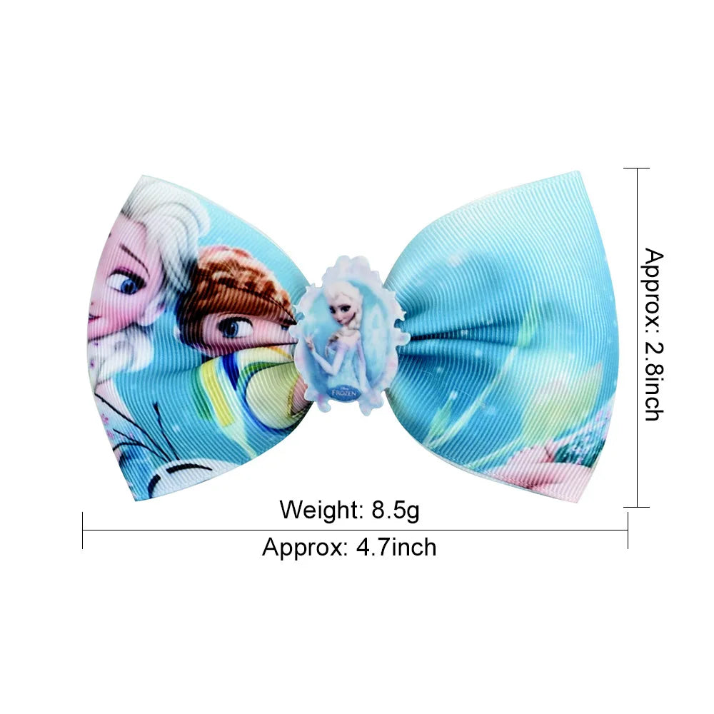 Hairpin Bow Cute Girls Disney Frozen Aisha Anna Princess Olaf Birthday Gift Christmas Hair Accessories Headdress