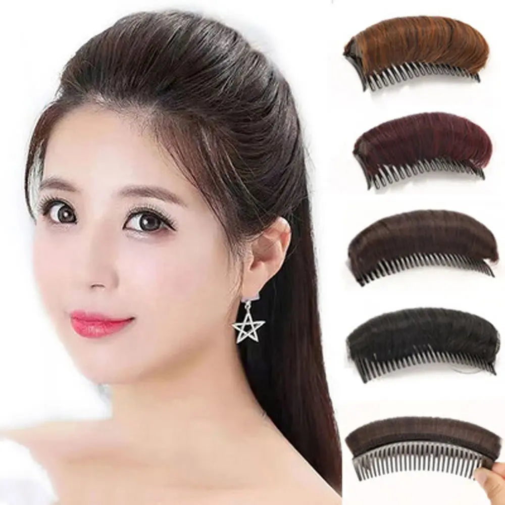 Hair Fluffy Hair Pad Hairpin Synthetic False Hair Clip Black Brown DIY Styling Insert Hair Pad