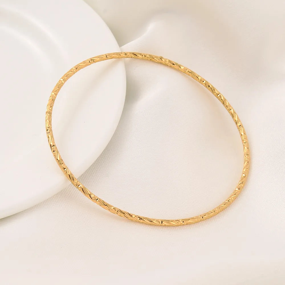 Bangles For Women 24K Gold Plated Fashion  Jewelry Gifts Bride Wedding