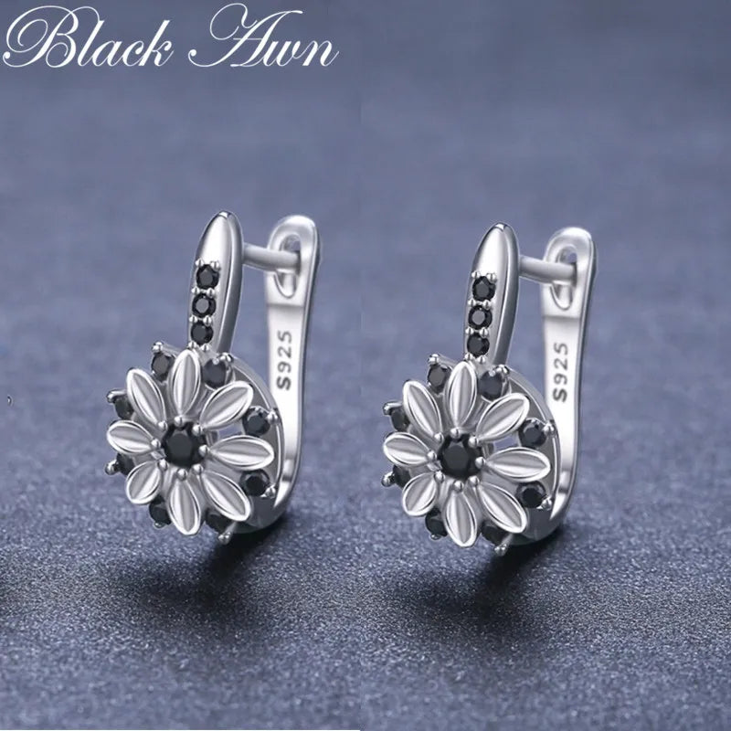 Earring Hoop style New for Women Classic S925 Silver Color Trendy Fashion Jewelry