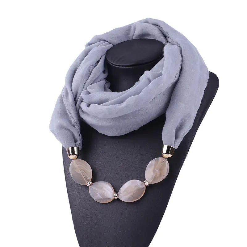 Necklace Scarf Women Popular Linen Balinese Yarn Gorgeous Beaded Pendants Wedding Party Birthday Gift Jewelry