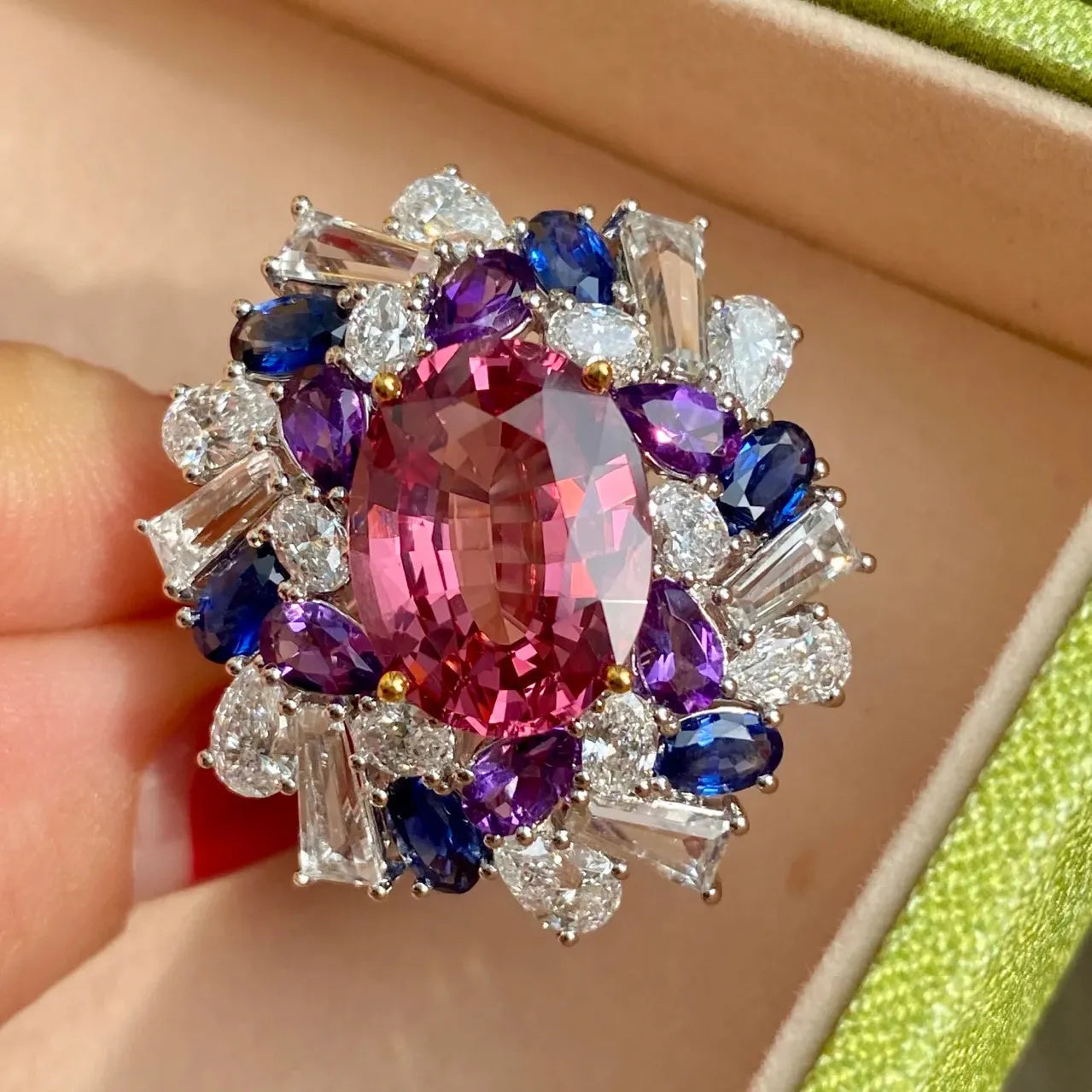 Rings For Women Resizable New Fashion Colorful Flower AAA Zircon Wedding Engagement Party Jewelry Gift