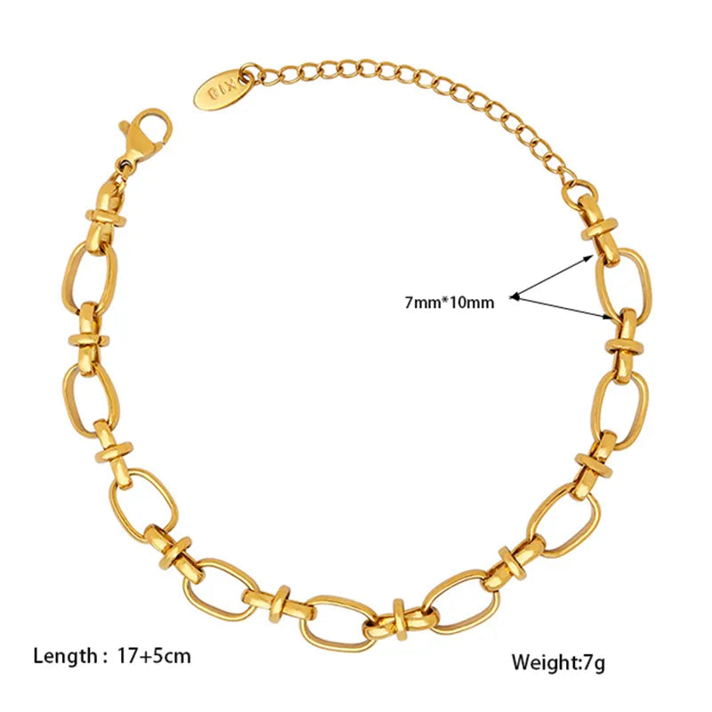 Bracelet  For Women Ins Style Stainless Steel Jewelry Inlaid Cubic Zircon Bracelet Bangles for Women Waterproof Trendy Christmas Gift